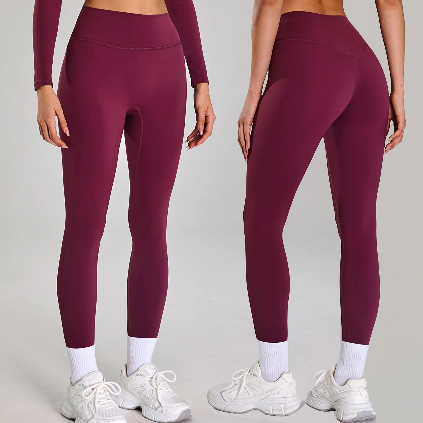 Red Wine Seamless Leggins - Oferta!