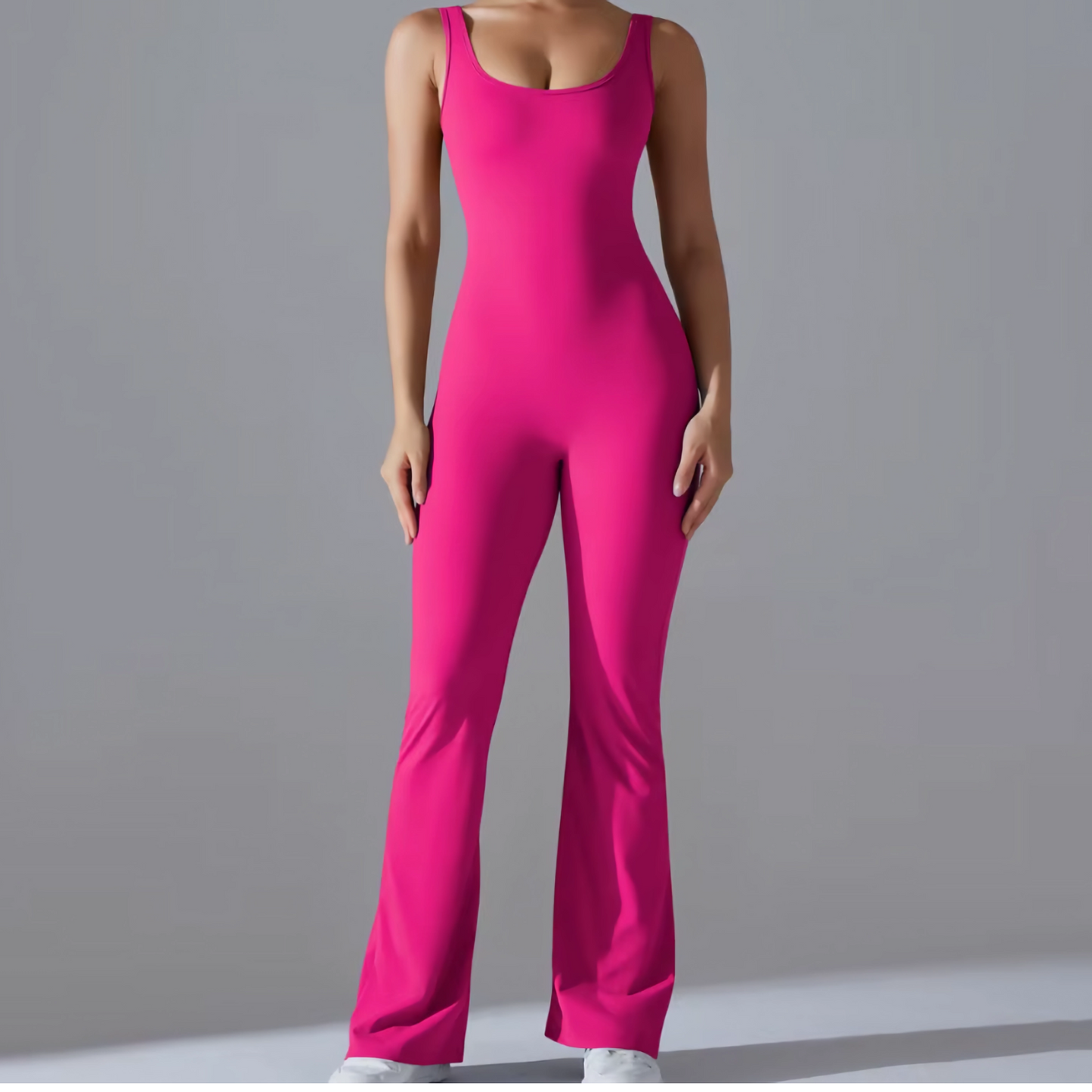 Pink Cutout Flare Set - Oferta!