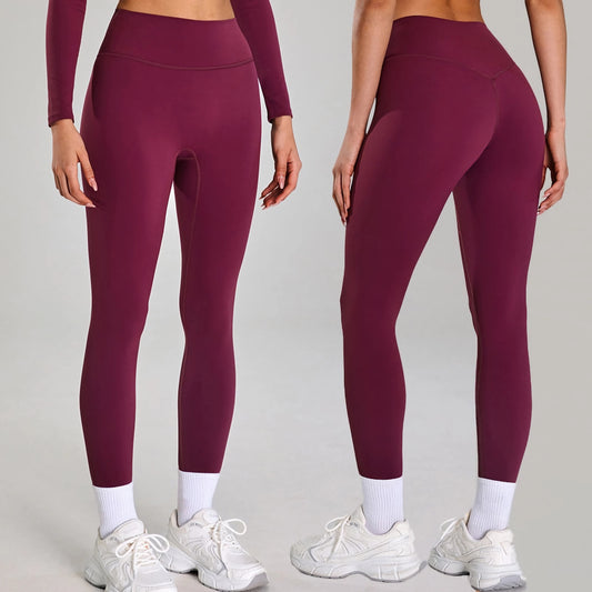 Red Wine Seamless Leggins - Oferta!