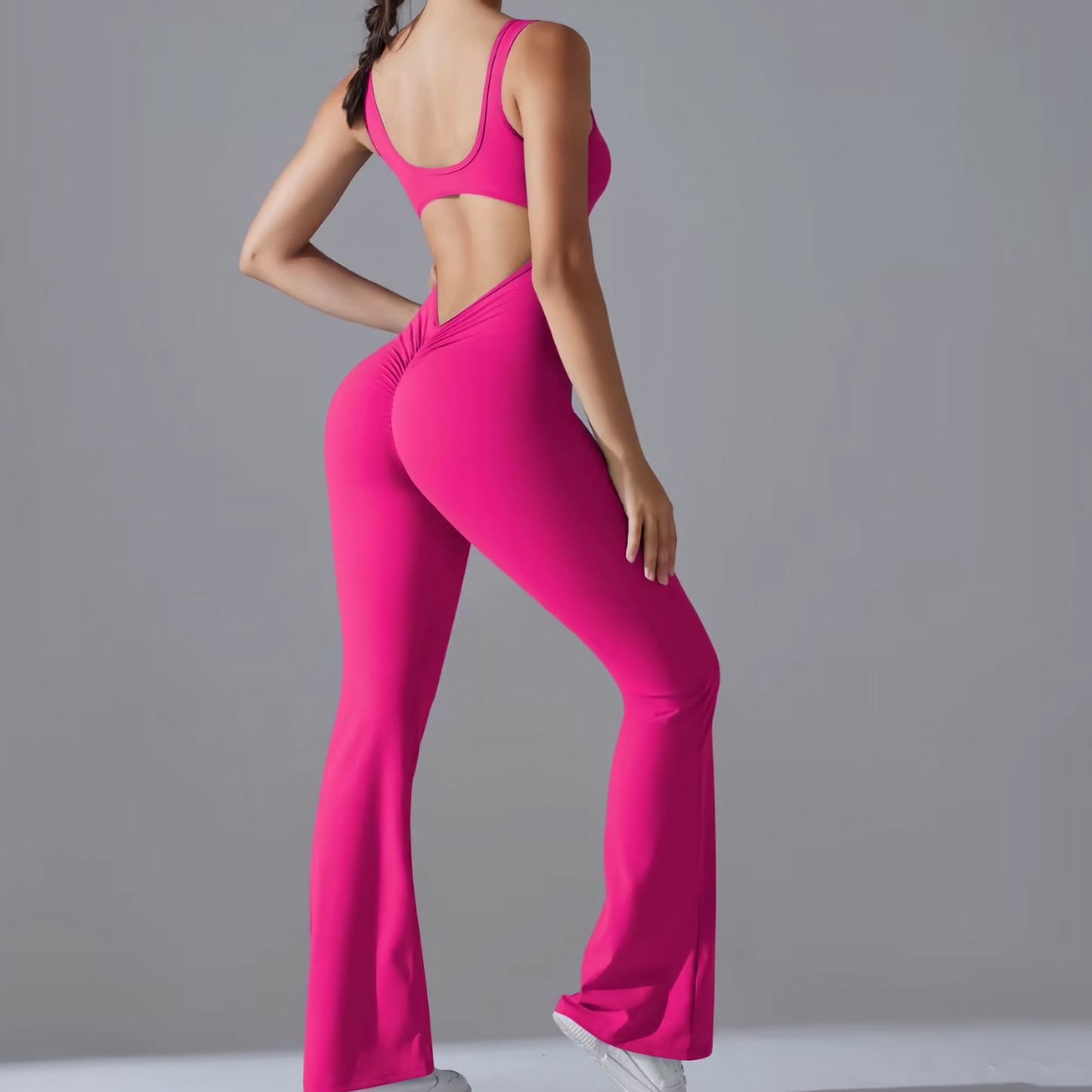 Pink Cutout Flare Set - Oferta!