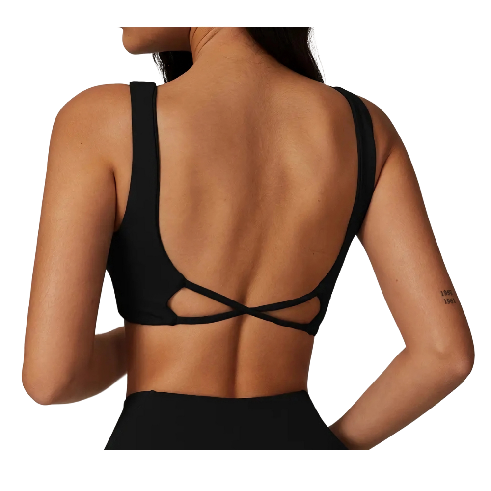 Twisted Crop Top Black