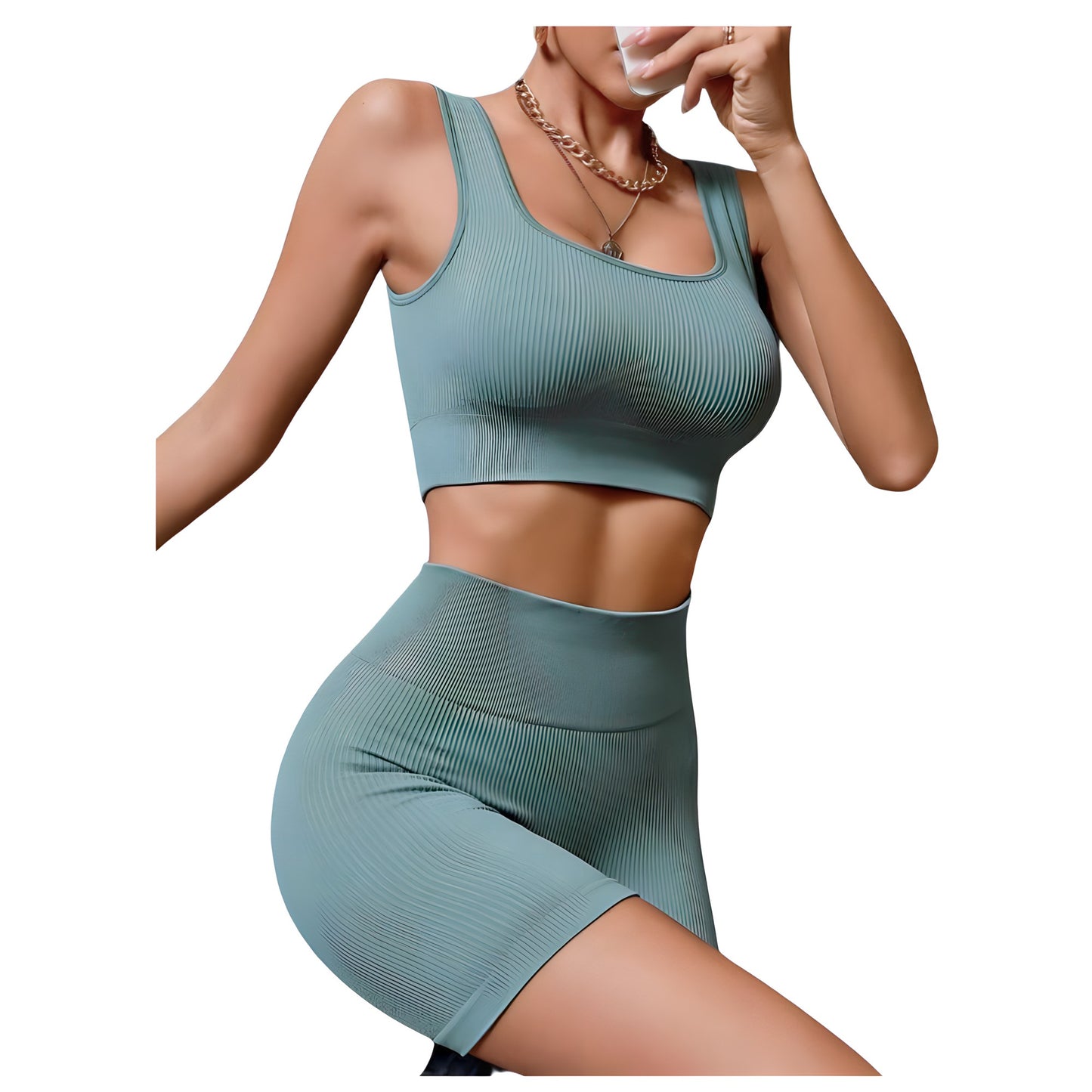 Set Short Light Blue - Oferta!!