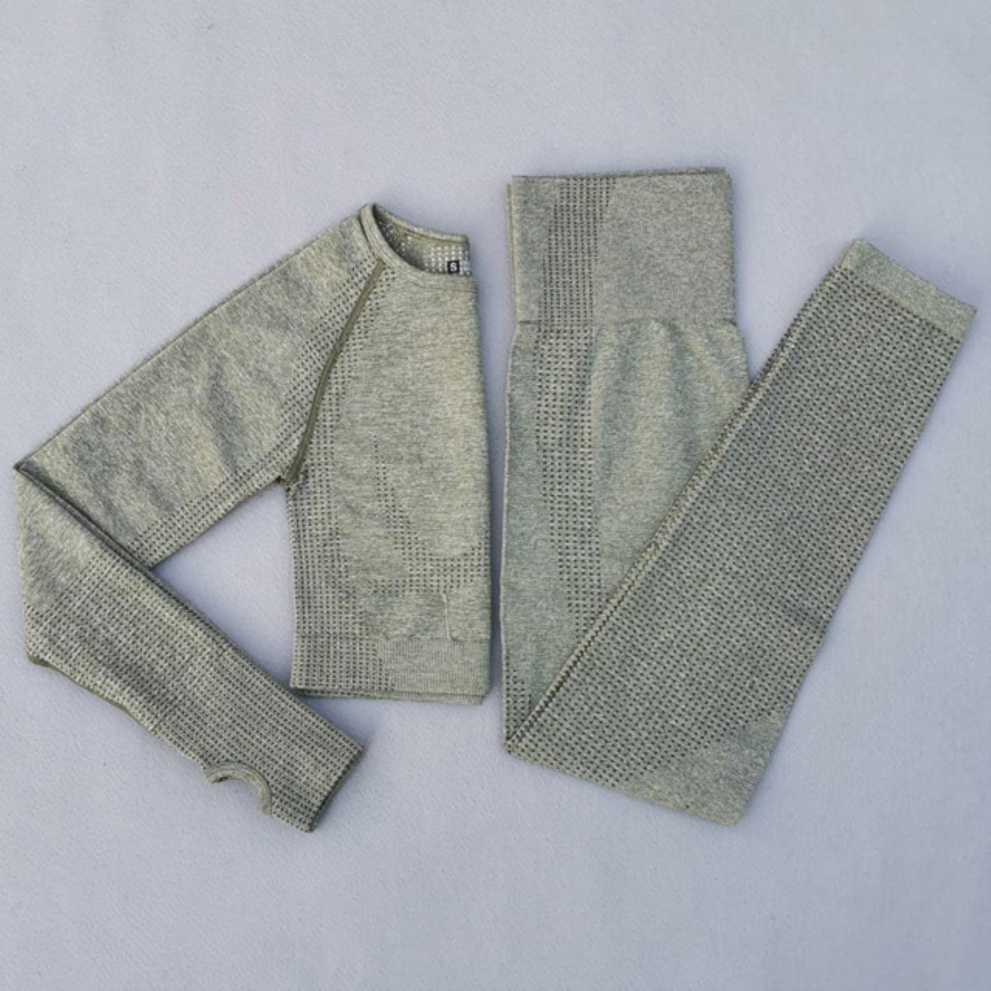 Set Deportivo Manga Larga Army Green